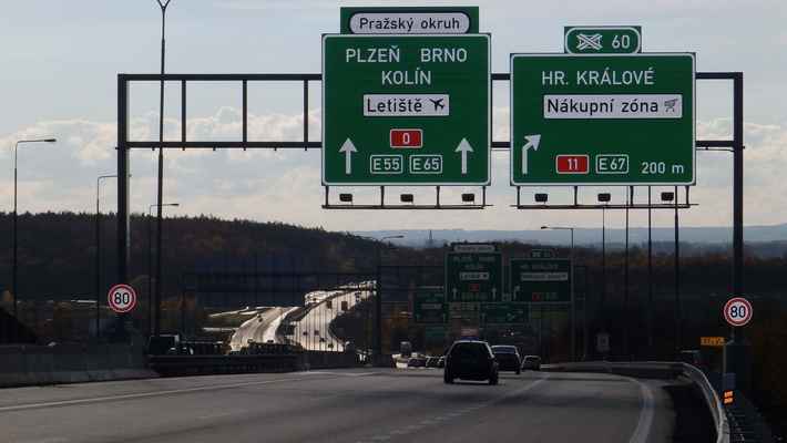 První červená D0 se objevila na 59,5 km Pražského okruhu...