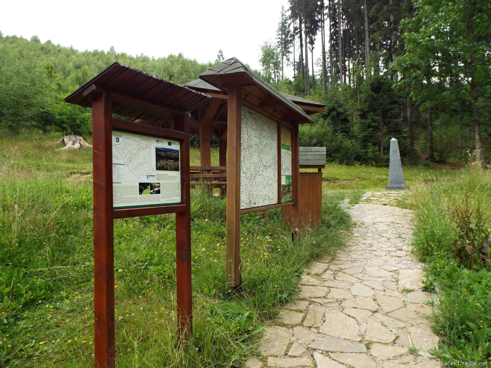 Trojmezí CZ-PL-SK - 47 - Trojmezí - info tabule na slovenské straně
