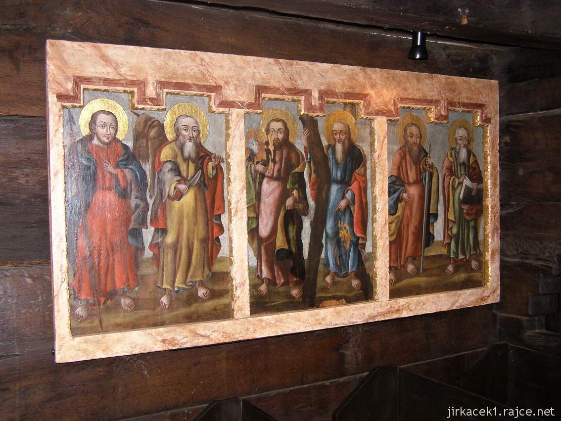 Dobříkov - dřevěný kostel Všech svatých - interiér - další ikonové obrazy