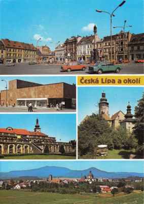 Česká Lípa-náměstí-nákupní středisko Zákupy-Lemberk-Jablonné v Podještědí-1985