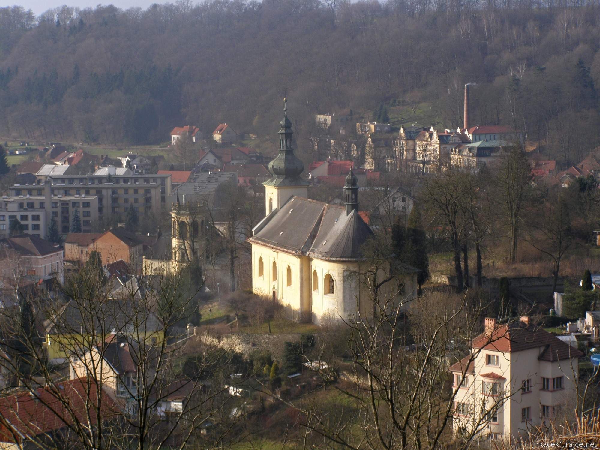 Brandýs nad Orlicí - pohled na město ze zříceniny hradu