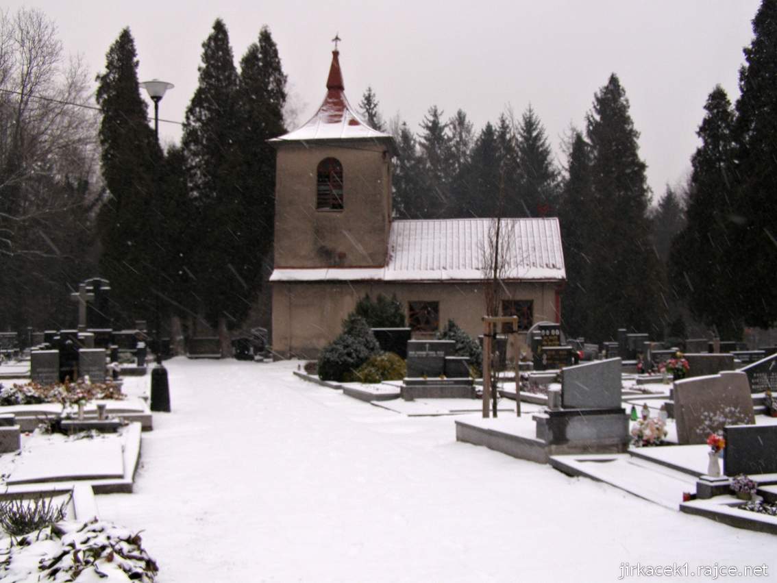 Třinec - Lyžbice - evangelická kaple na hřbitově