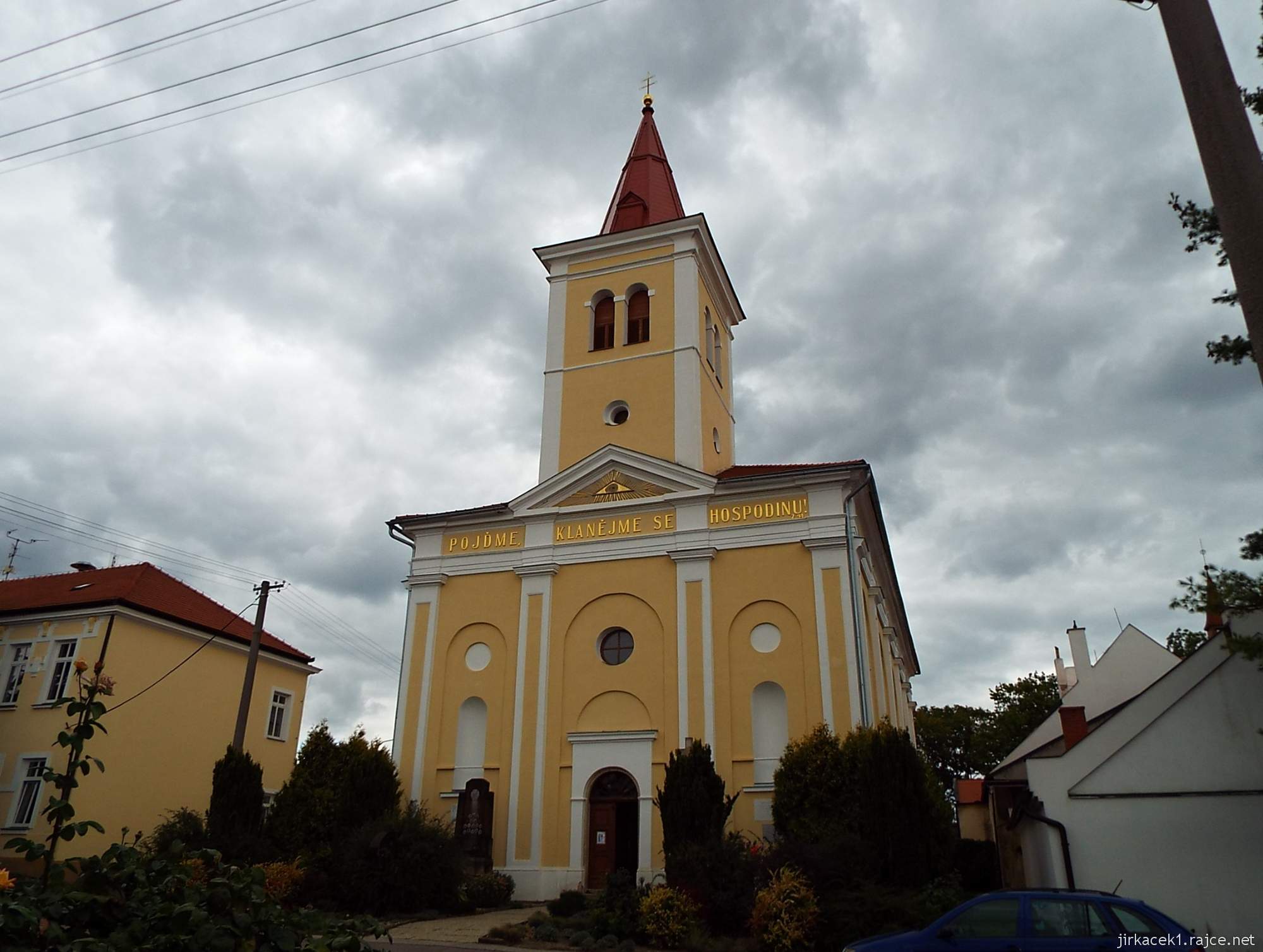 Bohutice - kostel Nanebevzetí Panny Marie - čelní pohled