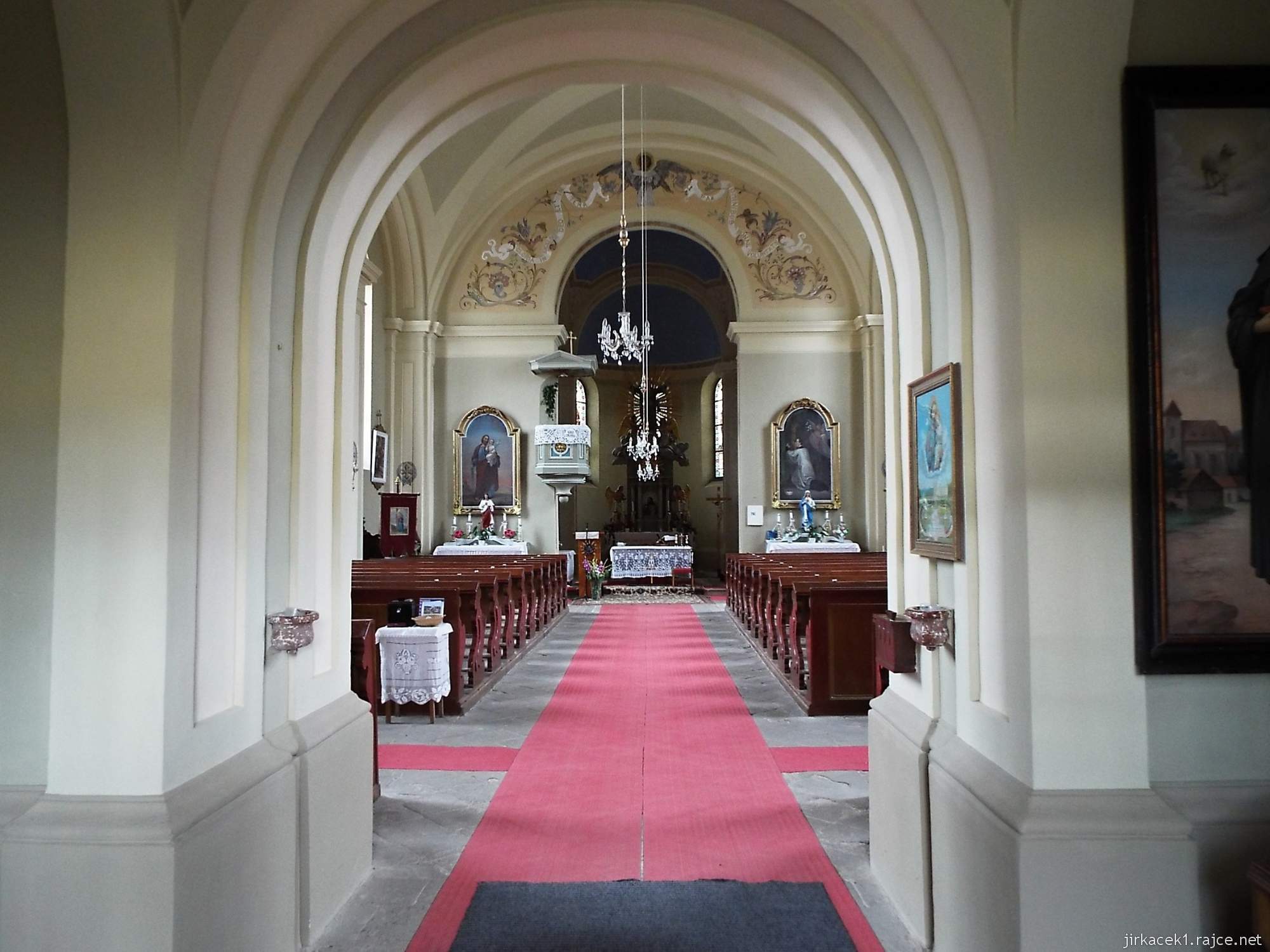 Bohutice - kostel Nanebevzetí Panny Marie - interiér