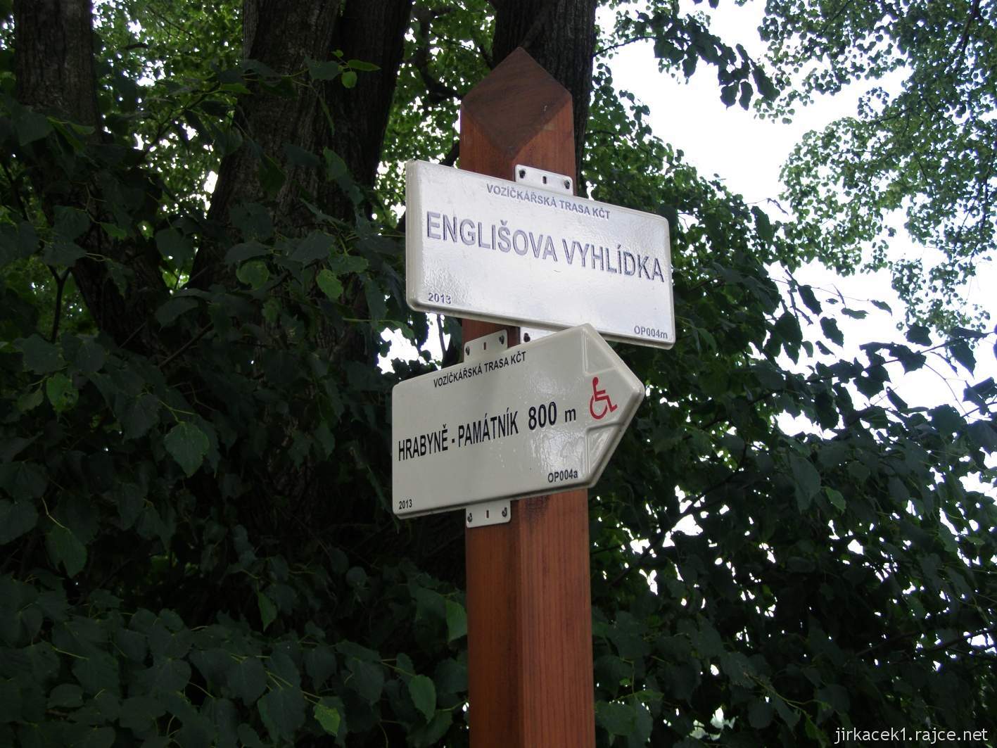 Englišova vyhlídka 02 - rozcestník