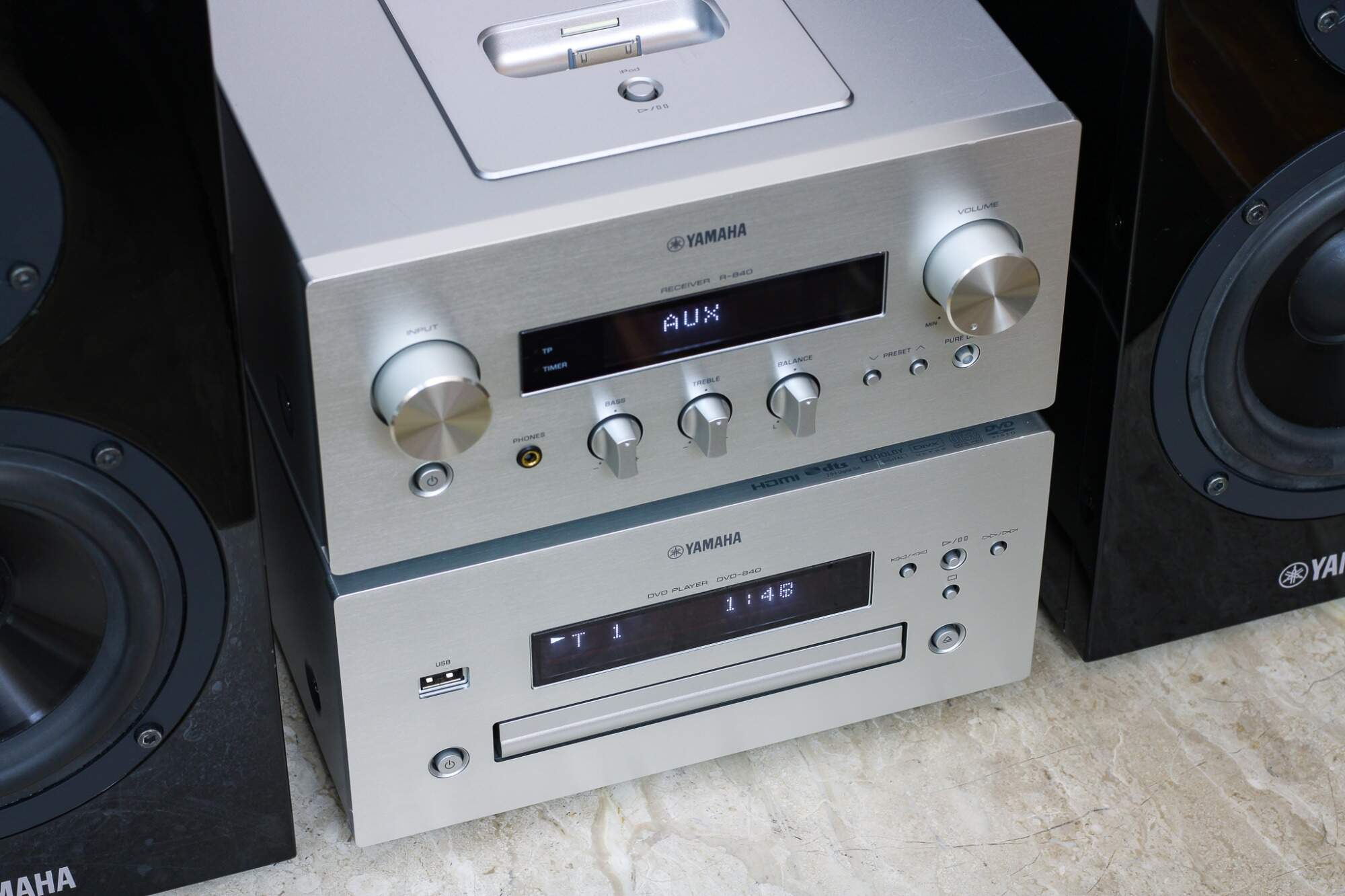 Yamaha R-840 + Yamaha DVD-840 + Yamaha NS-BP300 | Aukro