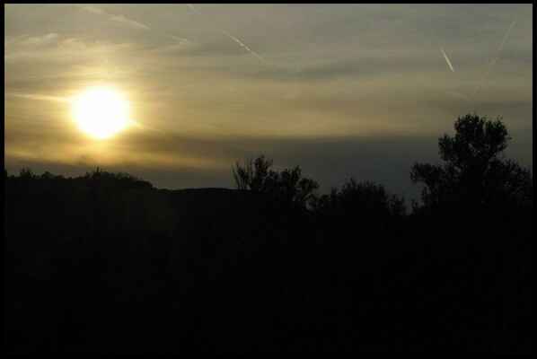 Slunce nad obzorem (fotka od Dana)